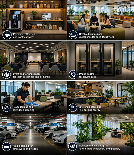 NAFA Workspaces meeting and collaboration space near Manyata Tech Park