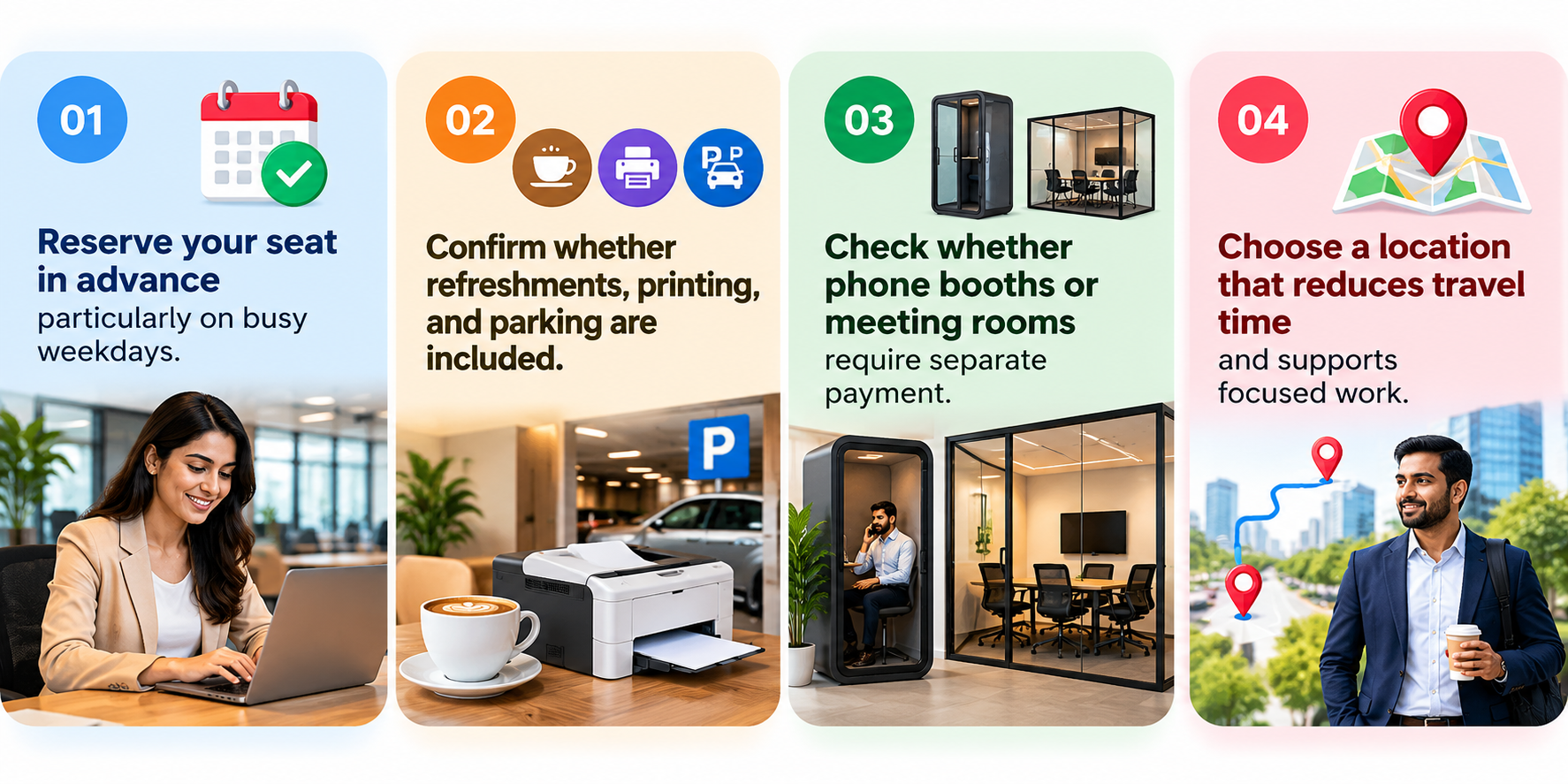 Practical tips for booking a coworking day pass